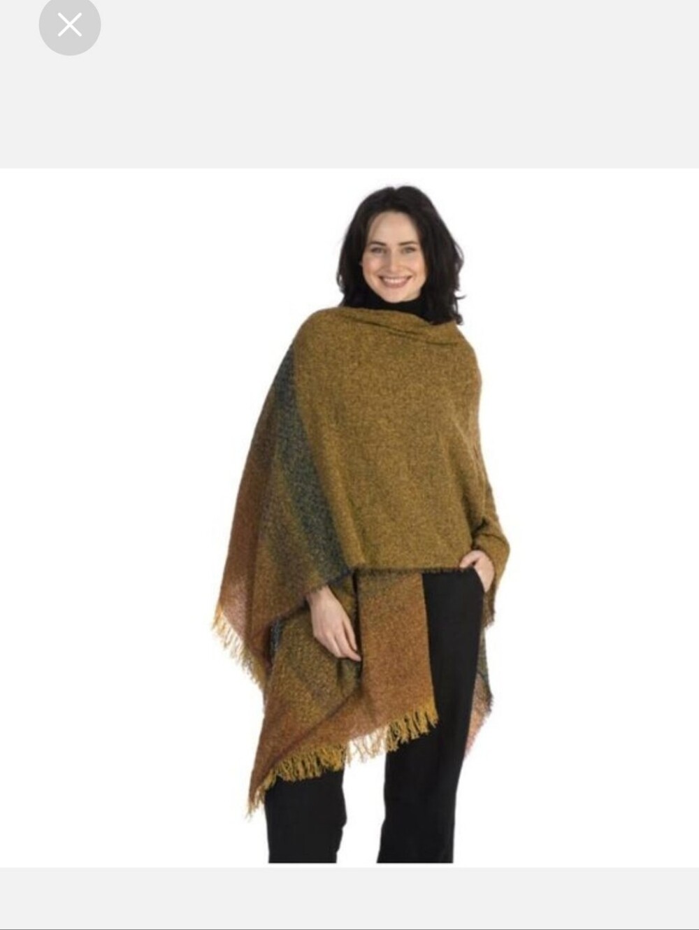 Kerry Woolen Mills Ruana (One Size Fits All)